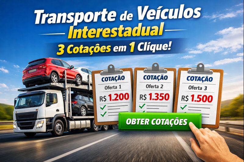 Transporte de Veiculos Interestadual 3 Cotacoes em 1 Clique